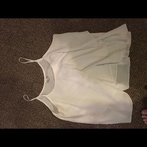White flowy tank top