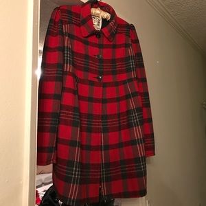 BB Dakota Plaid Coat