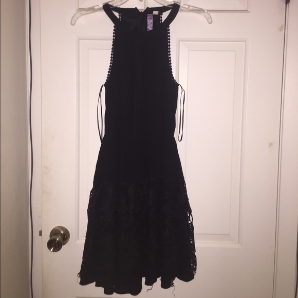 Francesca's Black Lace Dress