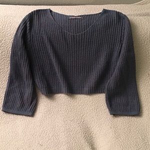 Crop sweater, loose fit