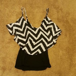Small Black/White Tank Top