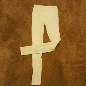 Small White Winter Leggings