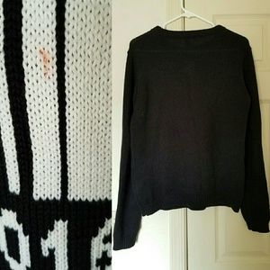 Urban Outfitters Sweaters - Barcode Sweater Serial Number Black Goth Punk L Urban Outfitters Sweaters - Barcode Sweater Serial Number Black Goth Punk L