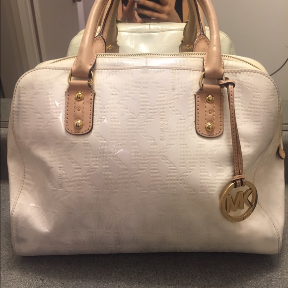 Michael kors pleather shoulder bag