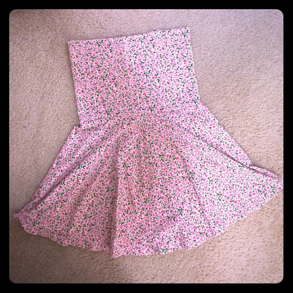 America Apparel strapless dress/jersey skirt