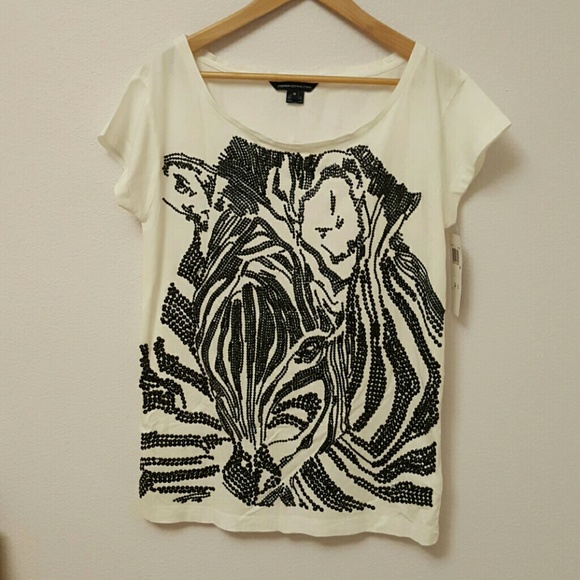 NWT - French Connection Sequined Tee