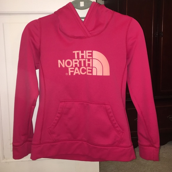 Pink North Face Hoodie Sweatshirt Women's Small