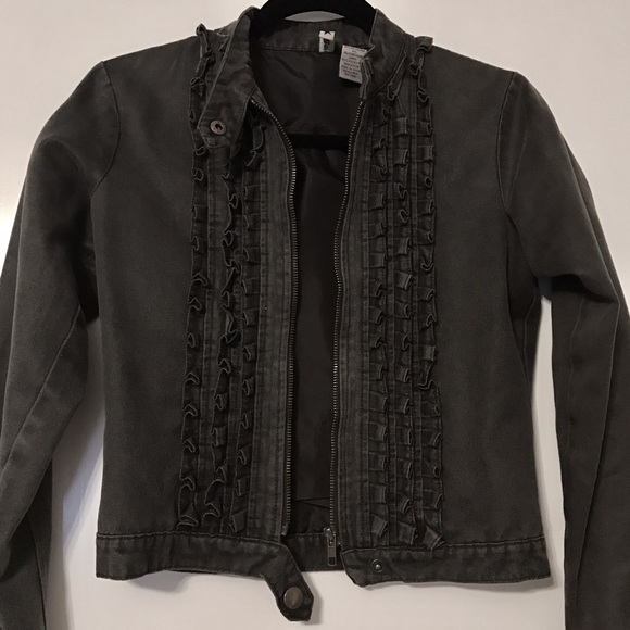 dark grey moto jacket - Picture 1 of 1