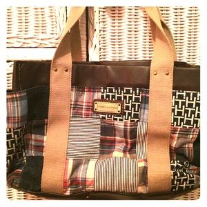 Tommy Hilfiger Plaid Patchwork Purse