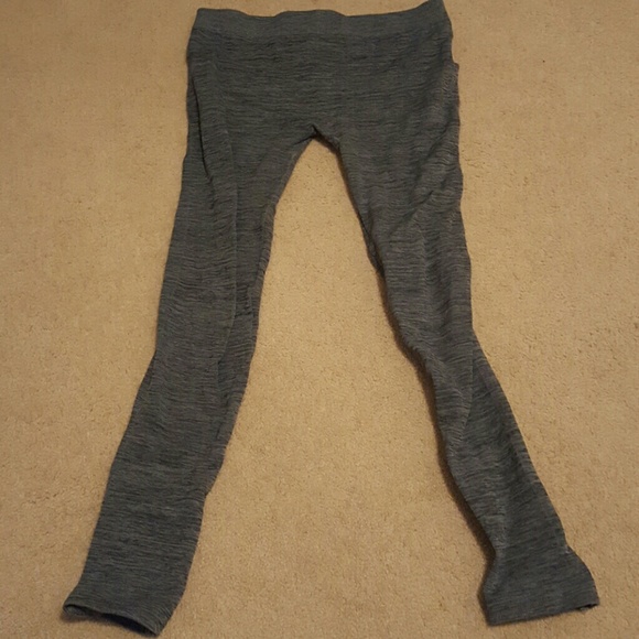 Gray fleece lined leggings