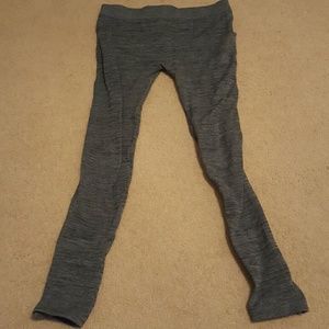 Gray fleece lined leggings