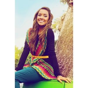 Multicolored Knit Cardigan