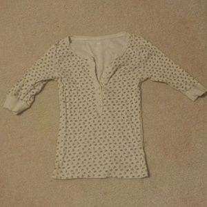 Size small (4/6) tan floral print thermal
