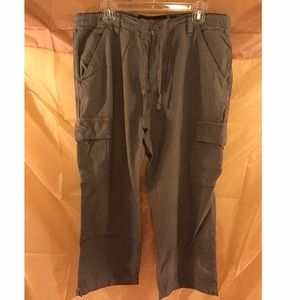 Mens Old Navy Linen Cargo Pants