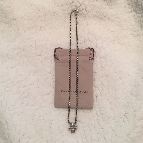 David Yurman Jewelry - David Yurman Gold Acorn Necklace
