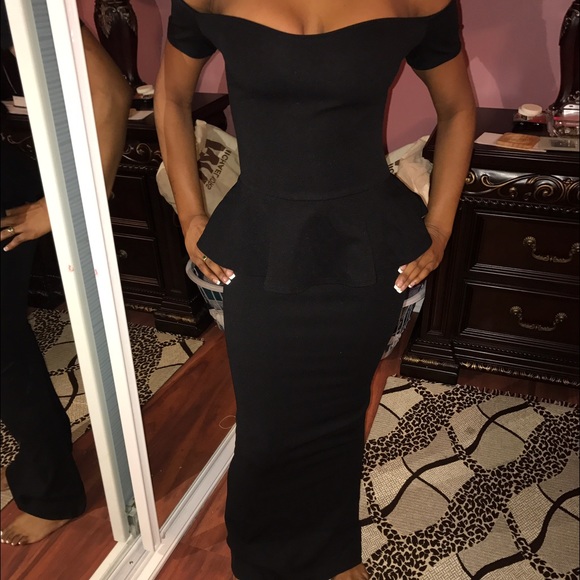 Long black dress