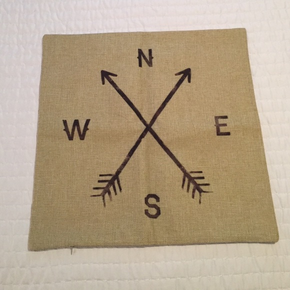 Compass Throw Pillow Case