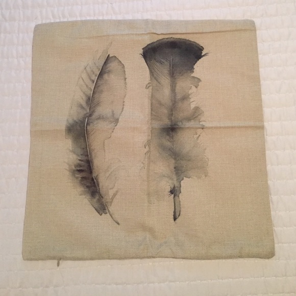 Feather Throw Pillow Case