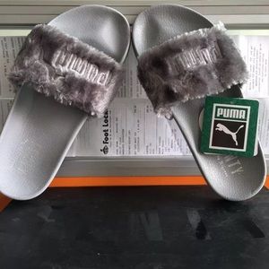 puma shoes rihanna silver kids