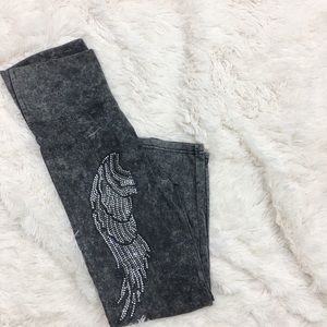 Paris Angel Rhinestone Wing Legging