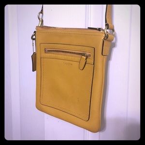 Yellow Coach Crossbody bag