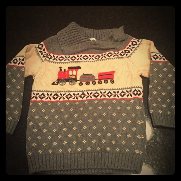 Janie & Jack train sweater