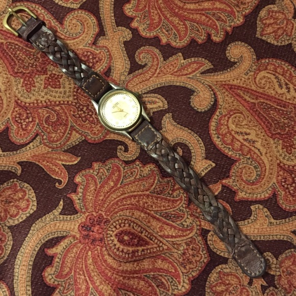 Leather watch