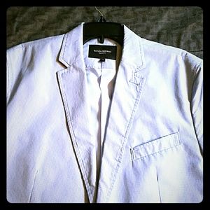 Banana Republic gingham plaid vlazer