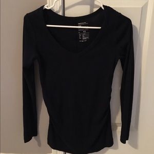 Navy Blue long sleeve Gap Maternity shirt