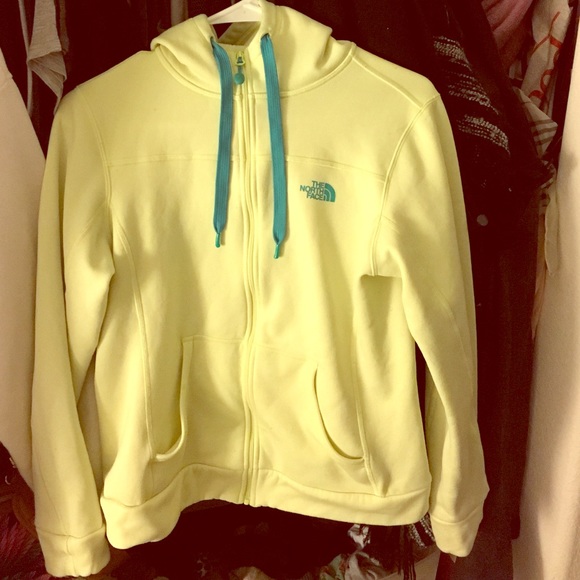 North face hooded zip up jacket