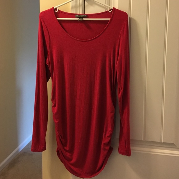 Designer Layering Long Sleeve Maternity Top