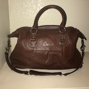 SALE!! Brown leather Coach satchel FIRM price