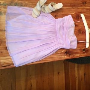 J. Crew lavender strapless dress