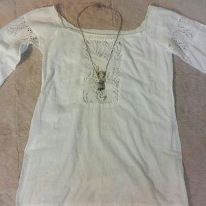 Zingara Large Cotton and Lace Tunic