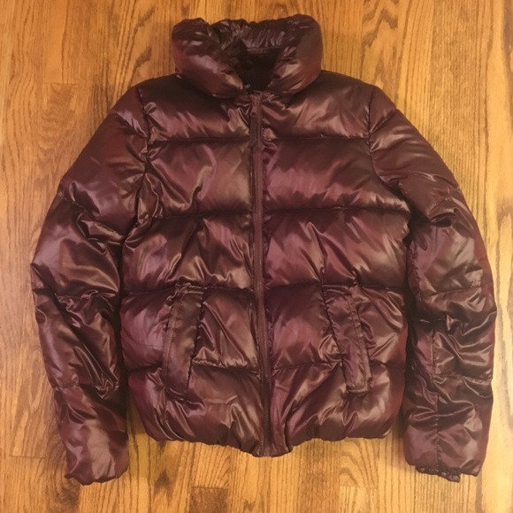 GAP Jackets & Blazers - Gap Red Burgundy Puffer Coat Jacket, Size Small