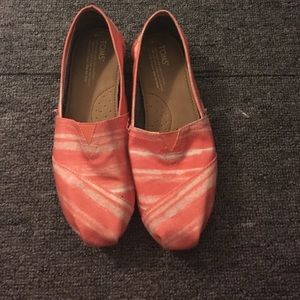 Pink Tie Dye Toms- PRICE MARKED DOWN