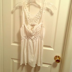 White cotton summer top