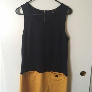Forever21 color block dress with pockets