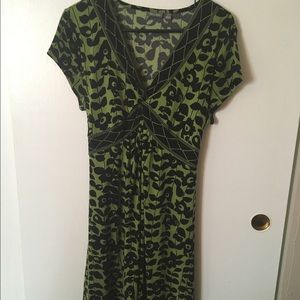 Apt9 green floral dress