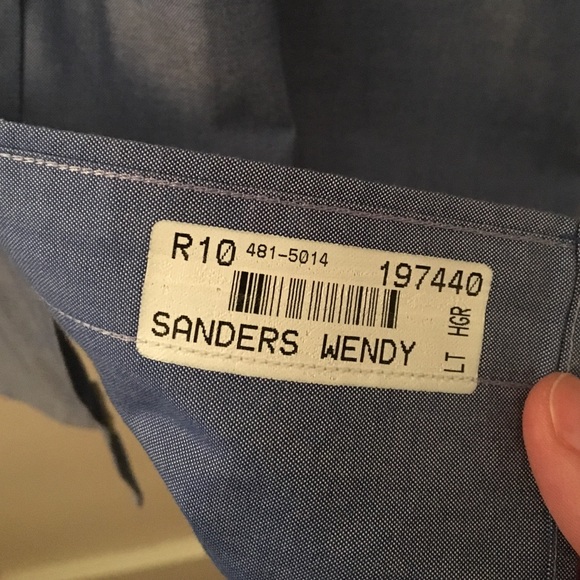 LIKE NEW Boys Lands End Cotton Oxford Button Down - Picture 4 of 5