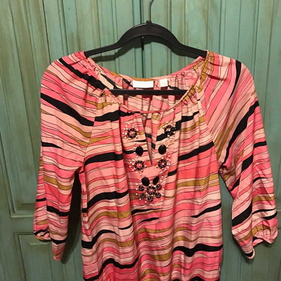 Blouse with bead detail