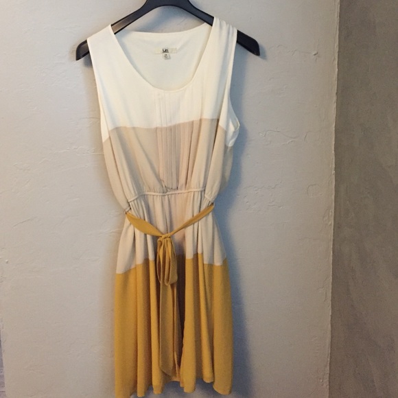 From ModCloth-Saffron and nude dress!