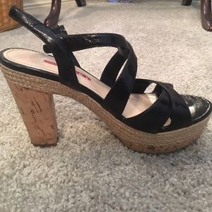 Black Prada sandals