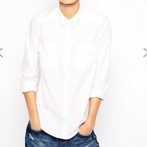New Look White Cotton Shirt💞