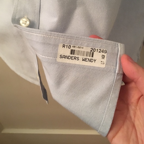 LIKE NEW Lands End Cotton Oxford Button Down - Picture 4 of 4