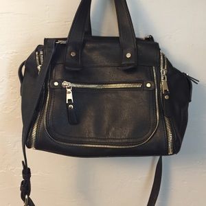 Black leather purse (Certified Vegan Leather)