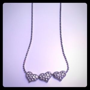 Silver-toned heart necklace