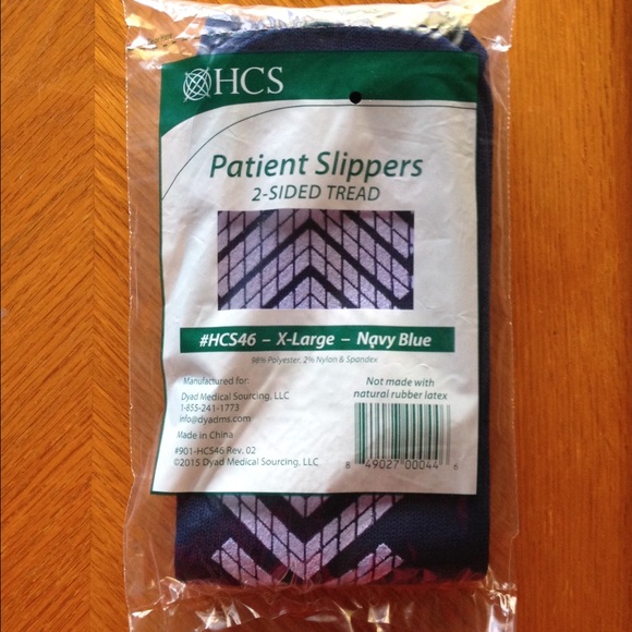 Hospital Patient Slippers with 2-sided tread. - Picture 1 of 3