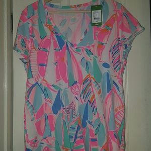 Bnwt- lilly pulitzer Michelle top multi out to sea