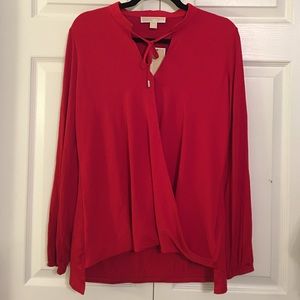 NWT! Michael Kors Drape Blouse